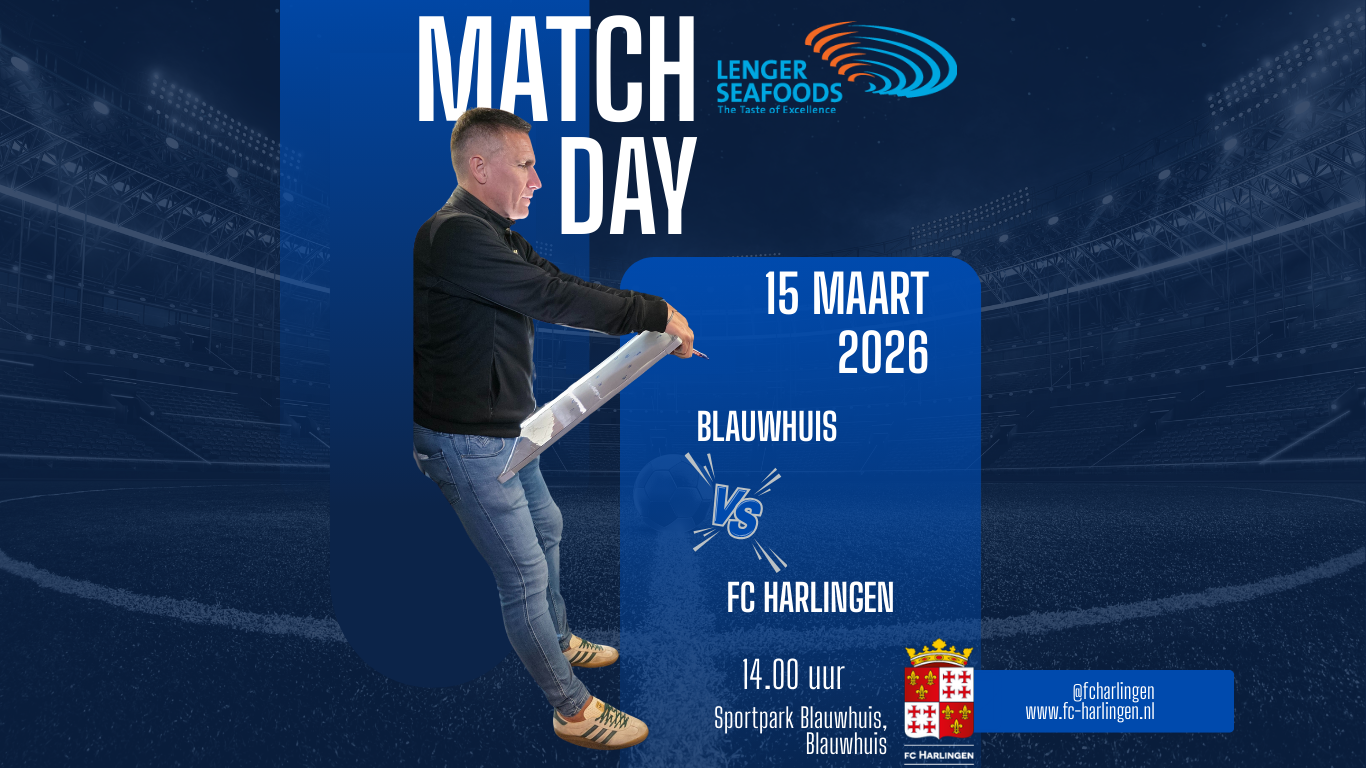 fc Harlingen 1 op bezoek bij Blauwhuis 1