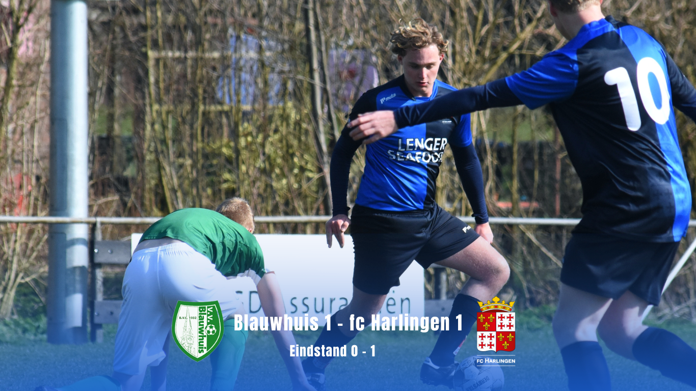 fc Harlingen breekt stug Blauwhuis in slotfase
