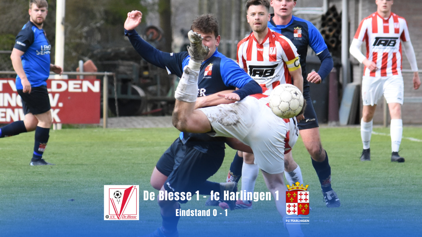 Geduld loont voor fc Harlingen in Blesdijke