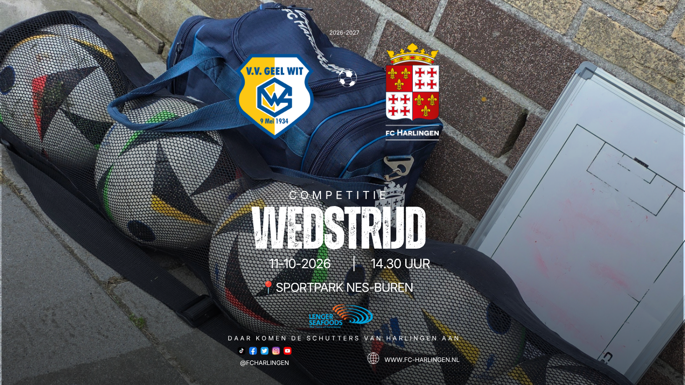 fc Harlingen naar Ameland voor duel met Geel Wit