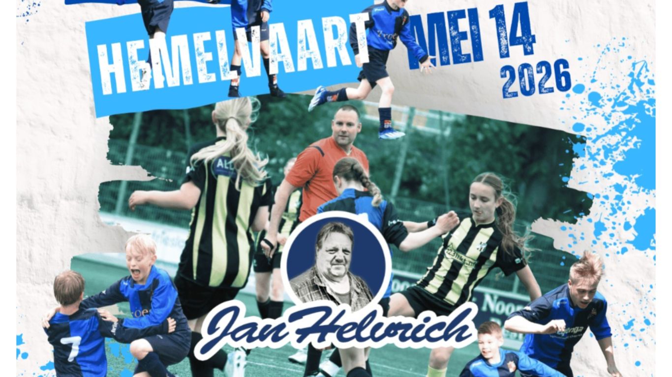 Jan Helvrich Jeugdtoernooi 2026; inschrijven kan NÚ!