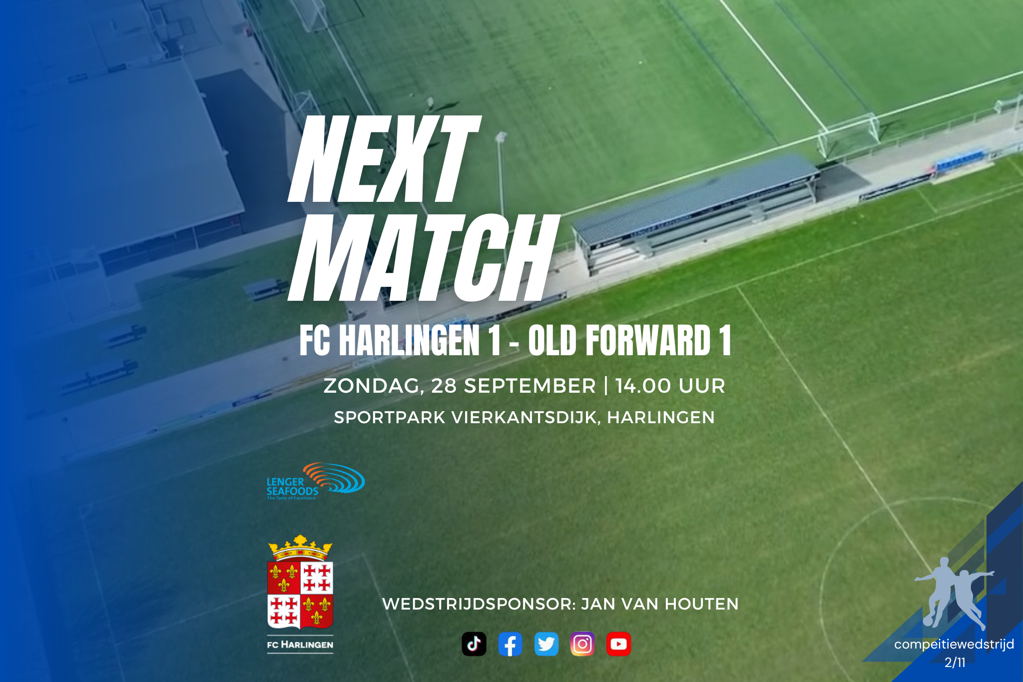 Fc Harlingen ontvangt Old Forward voor eerste thuisduel