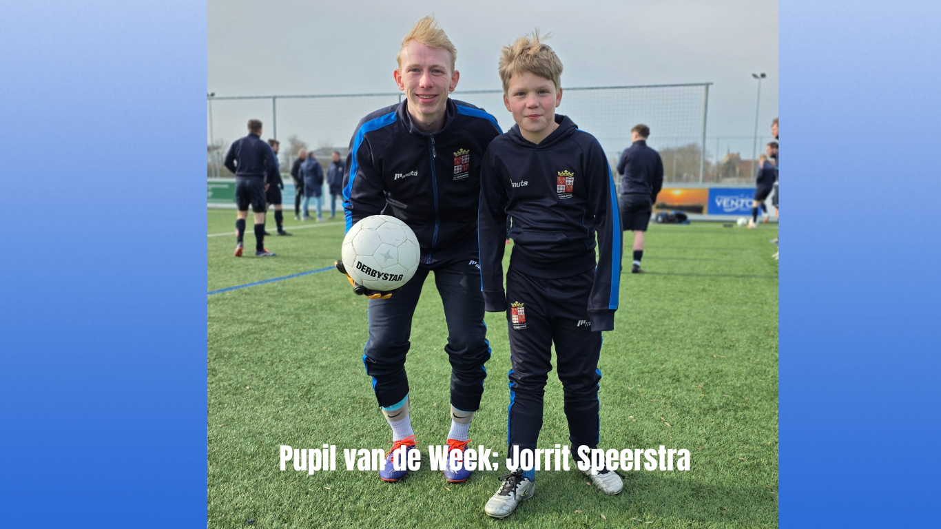 Pupil van de Week Jorrit Speerstra beleeft topmiddag bij fc Harlingen