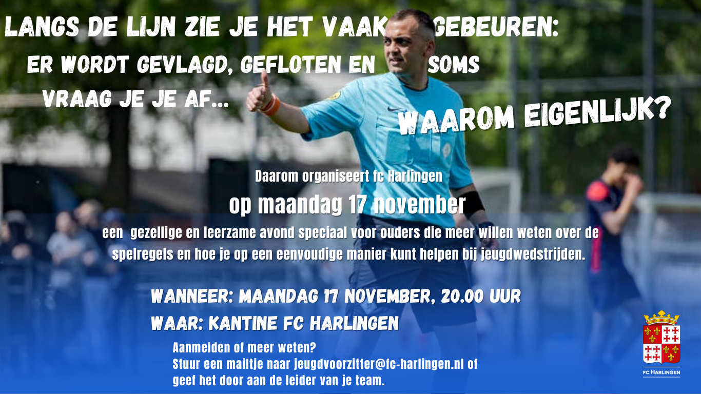 Ouders langs de lijn: meer weten over spelregels en vlaggen