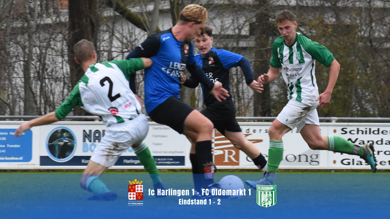 fc Harlingen verslikt zich in Oldemarkt