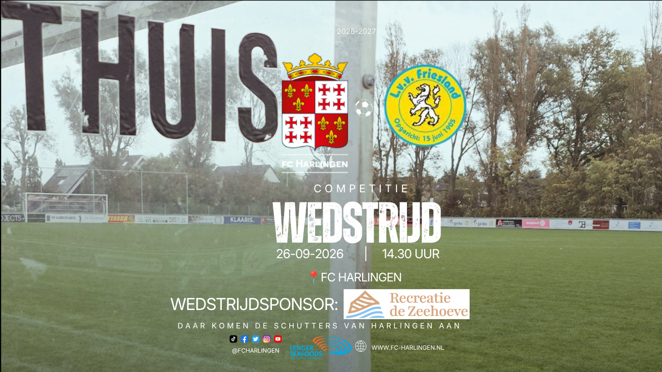 fc Harlingen wil thuis herstellen tegen Friesland