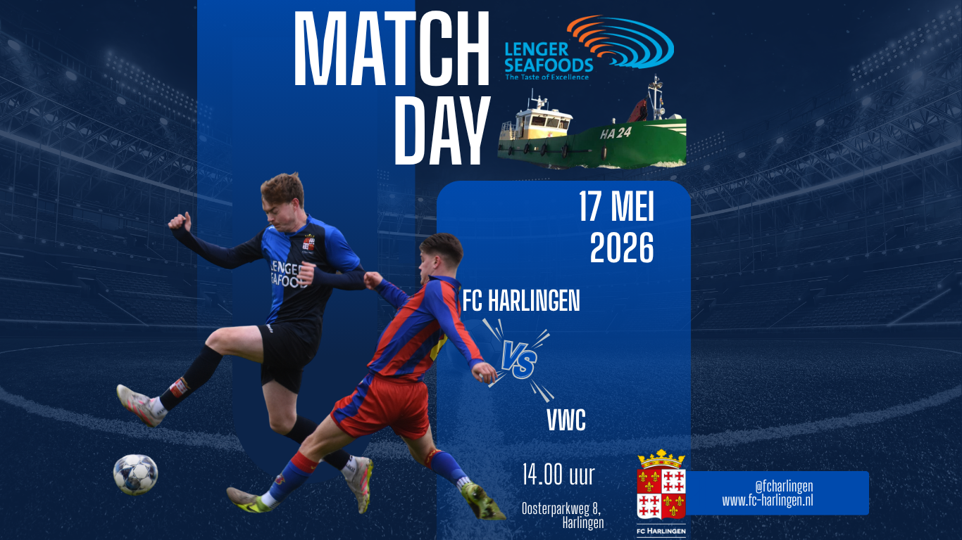 Allerlaatste competitiewedstrijd voor fc Harlingen