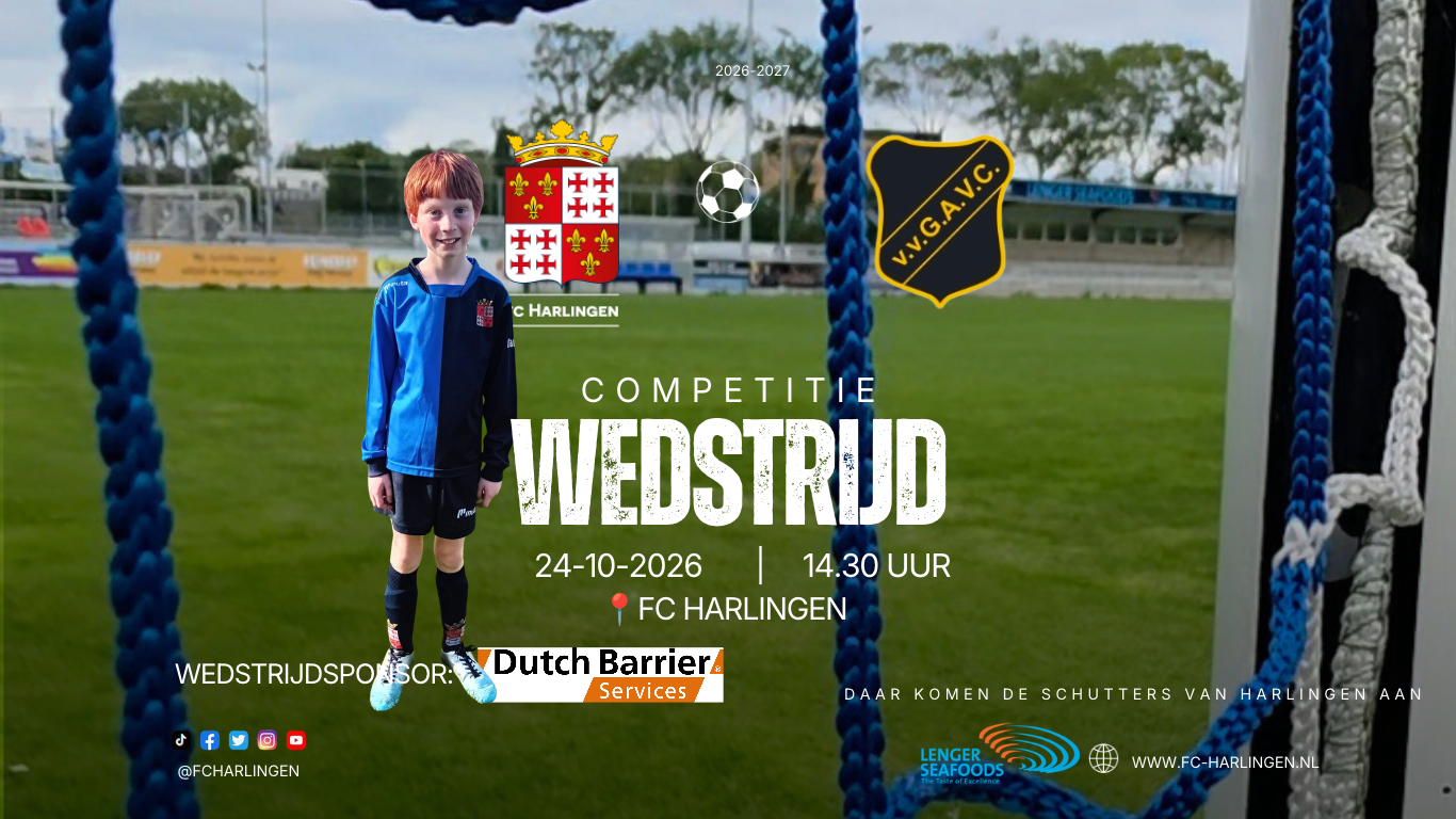 Fc Harlingen wil revanche op GAVC en Pupil van de Week Thomas Haagsma trapt af