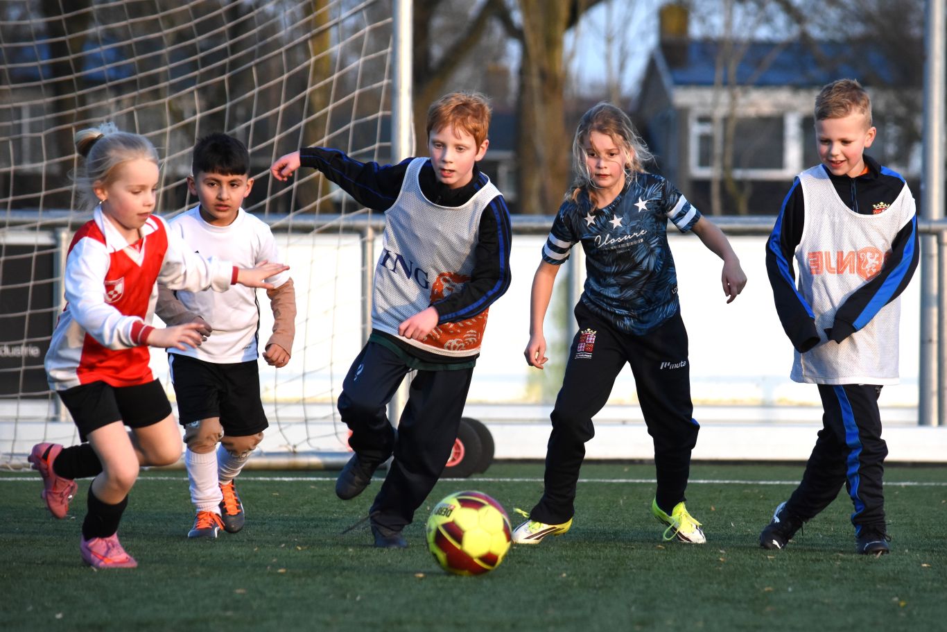 De jongste voetballertjes bij fc Harlingen